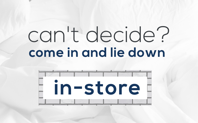 Struggling to Decide. Come and Lie Down in Store
