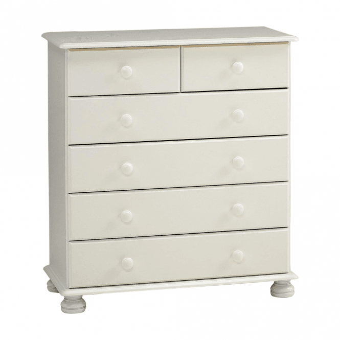 2+4 Snowdon White Chest of Drawers