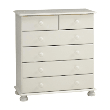 2+4 Snowdon White Chest of Drawers