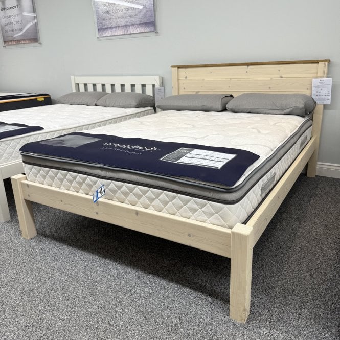 254 Studio Double Cream Kiko Paneled Bed Frame