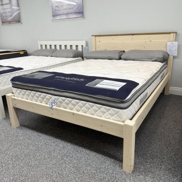 Double Cream Kiko Paneled Bed Frame