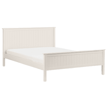 Meribel Cotton White Bed Frame
