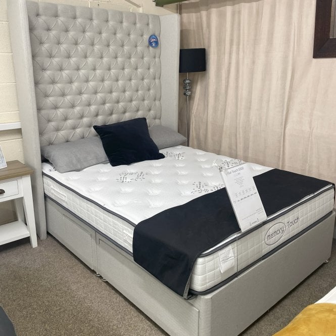 Divan Base Raha Cont Vesta Double Vesta Aretha Tall Headboard & 2+2 Contintental Divan Base ...
