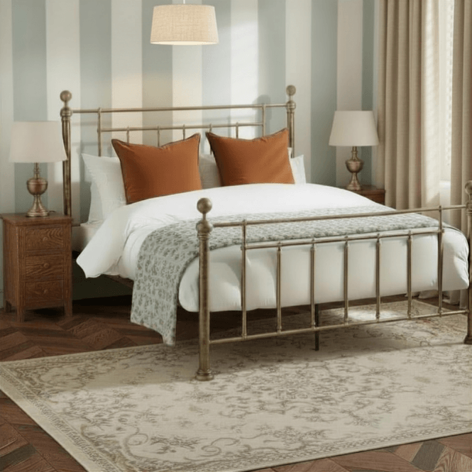 Elements Annette Antique Brass Bed Frame