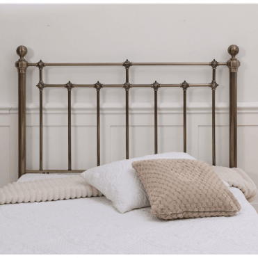 Louis Antique Brass Floor Standing Headboard