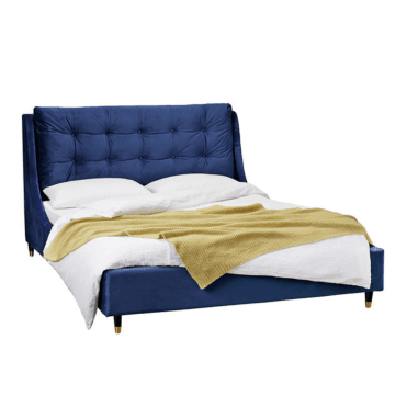 Emma Blue Upholstered Bed Frame