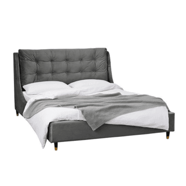 Emma Grey Upholstered Bed Frame