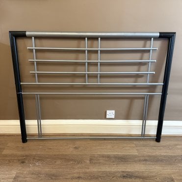 Double Black & Chrome Headboard 