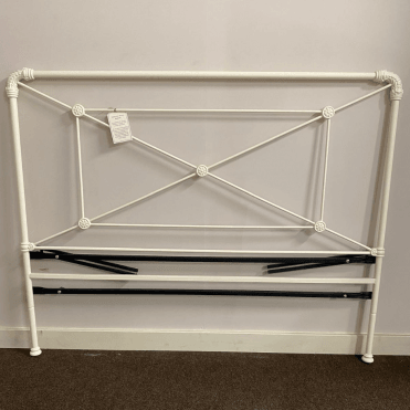 Double Calais OBC Wrought Ivory Satin Headboard 