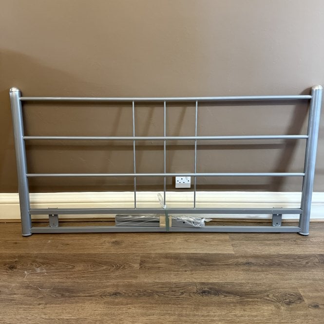 Simply Beds® Headboard | Kingsize Silver Metal 