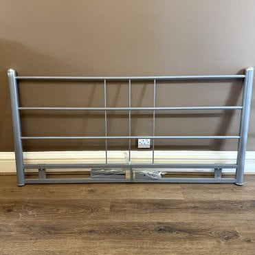 Headboard | Kingsize Silver Metal 