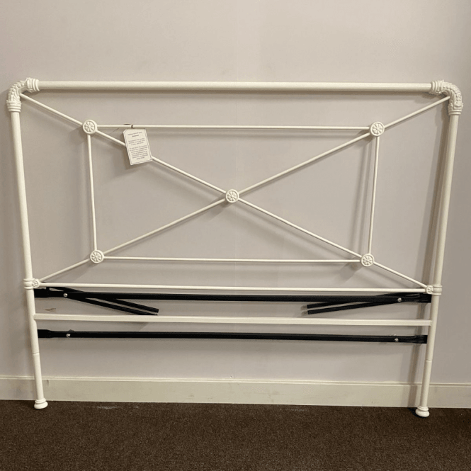 Simply Beds® Kingsize Calais OBC Wrought Ivory Satin Headboard 