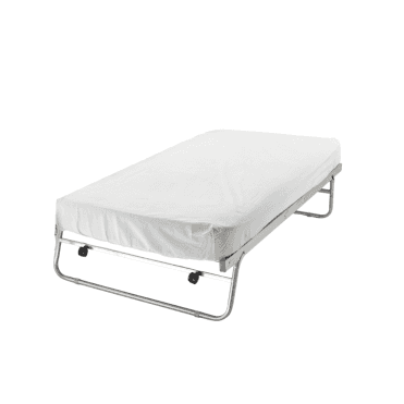 Single 3'0 Silver Metal Trundle Under Bed