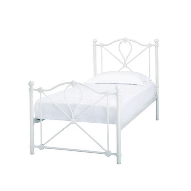 Simply Beds® Single Ella White Bed Frame