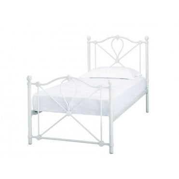 Single Ella White Bed Frame