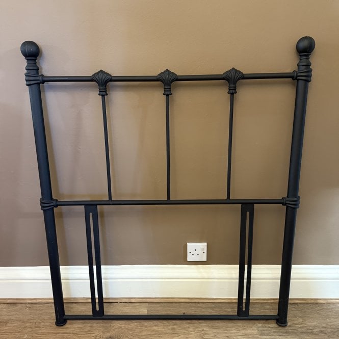 Simply Beds® Single OBC Wrought Iron Black Satin Headboard