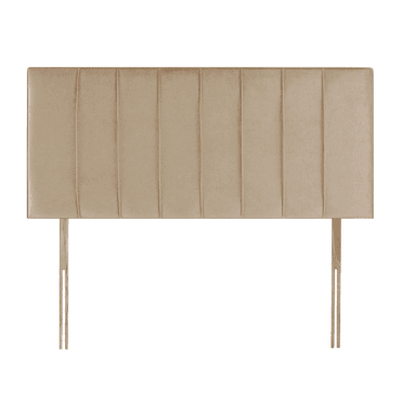 Single Hypnos Petra Herringbone Clay Strutted Headboard 